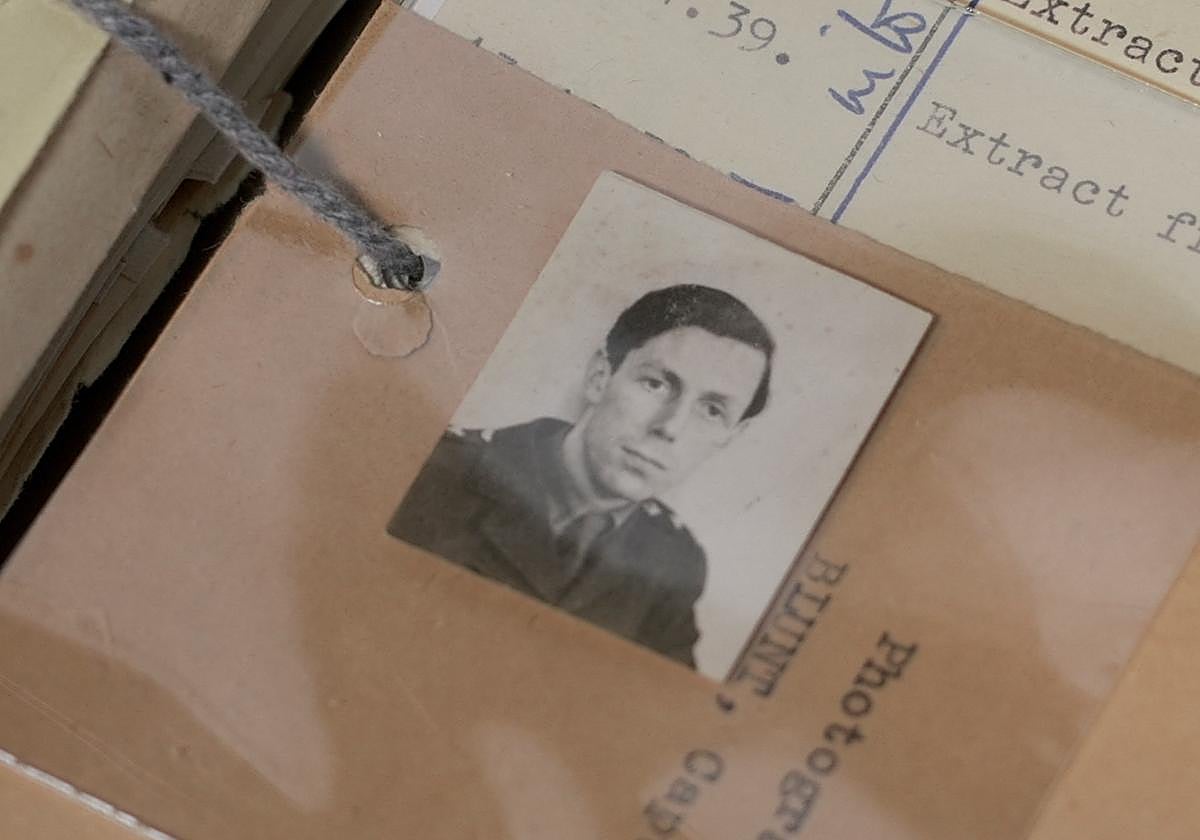 El espía Anthony Blunt, en la exposición sobre los secretos del MI5 en Londres.