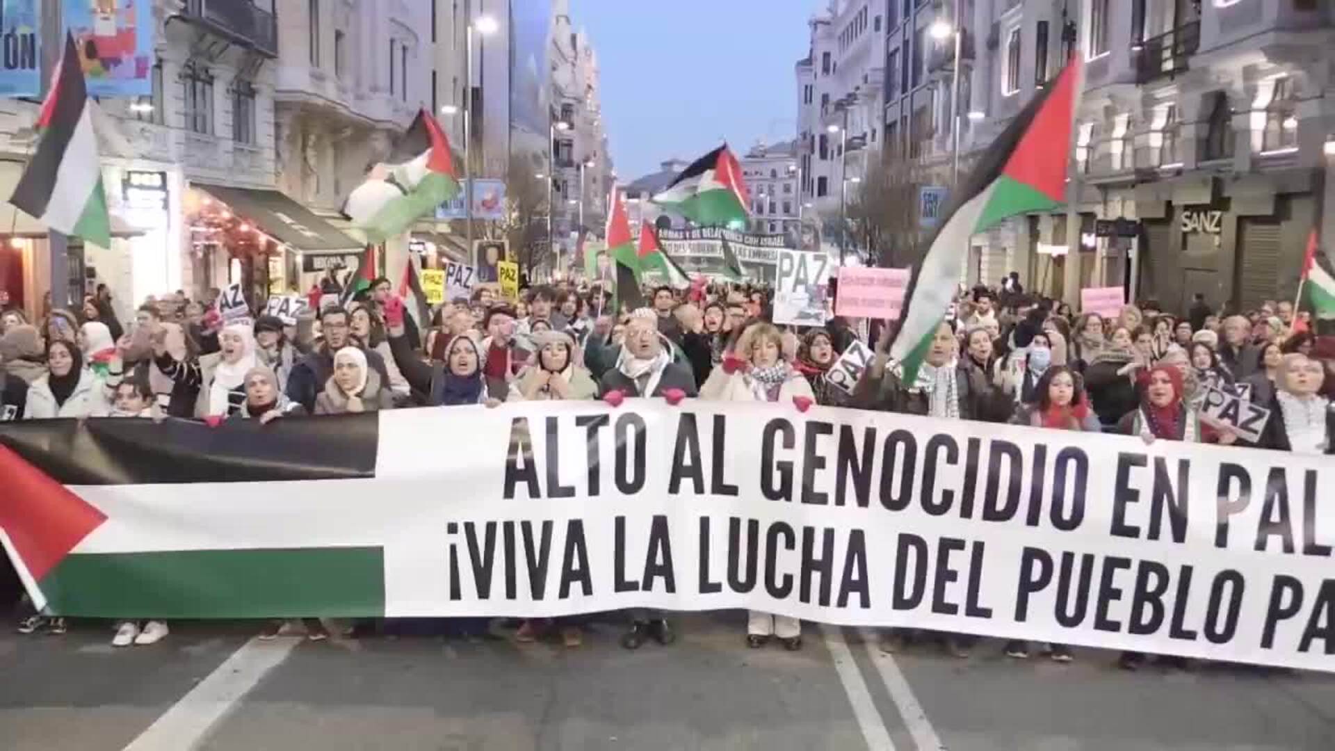 Miles de personas exigen en Madrid "el fin del genocidio" y de la ...