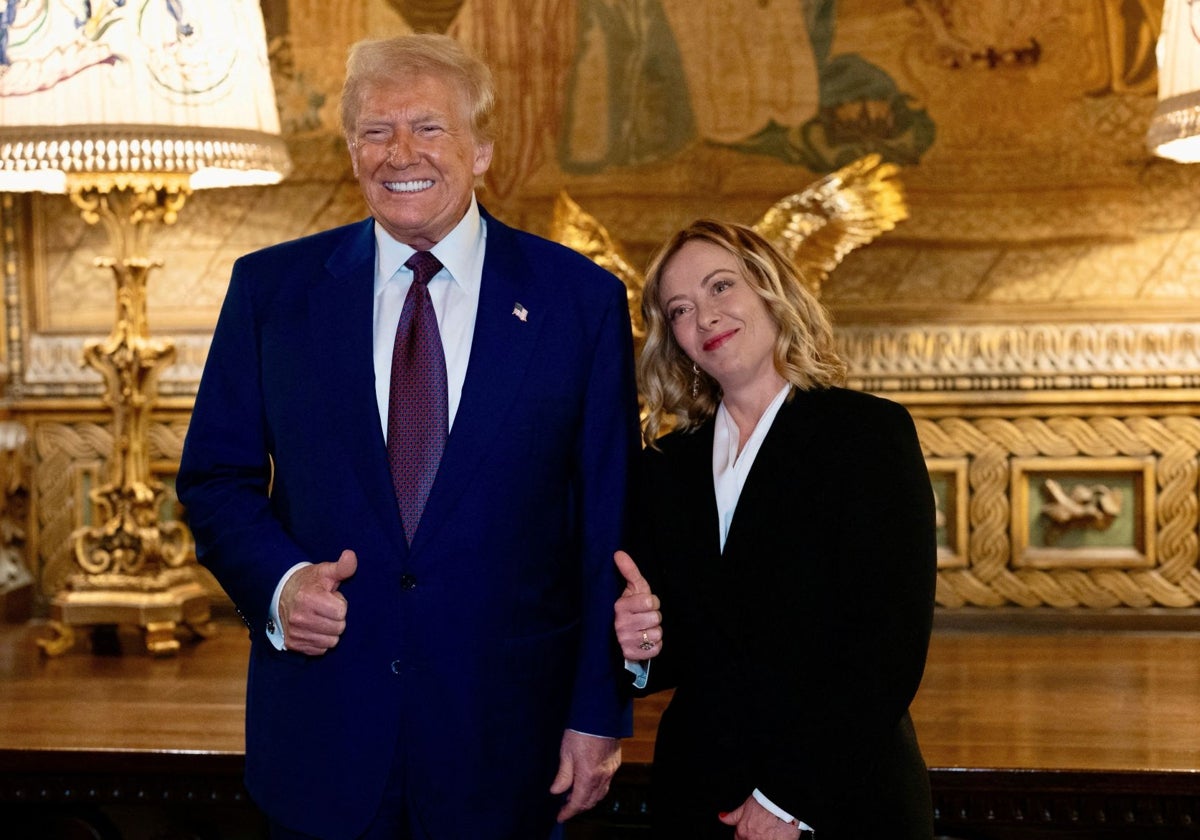 La primera ministra italiana Meloni visita Mar-a-Lago en Palm Beach