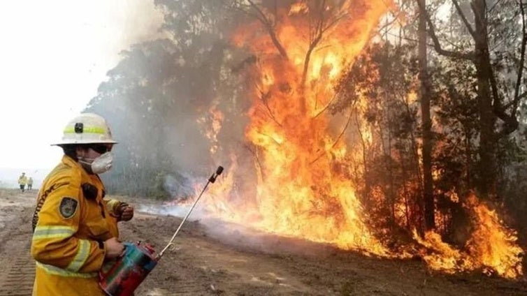 Varios incendios arrasan más de 65.000 hectáreas en Australia