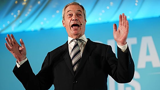 Nigel Farage lidera las encuestas en Reino Unido por primera vez, en el quinto aniversario del Brexit