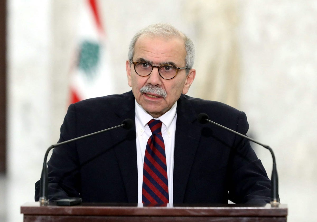 El primer ministro de Líbano, Nawaf Salam