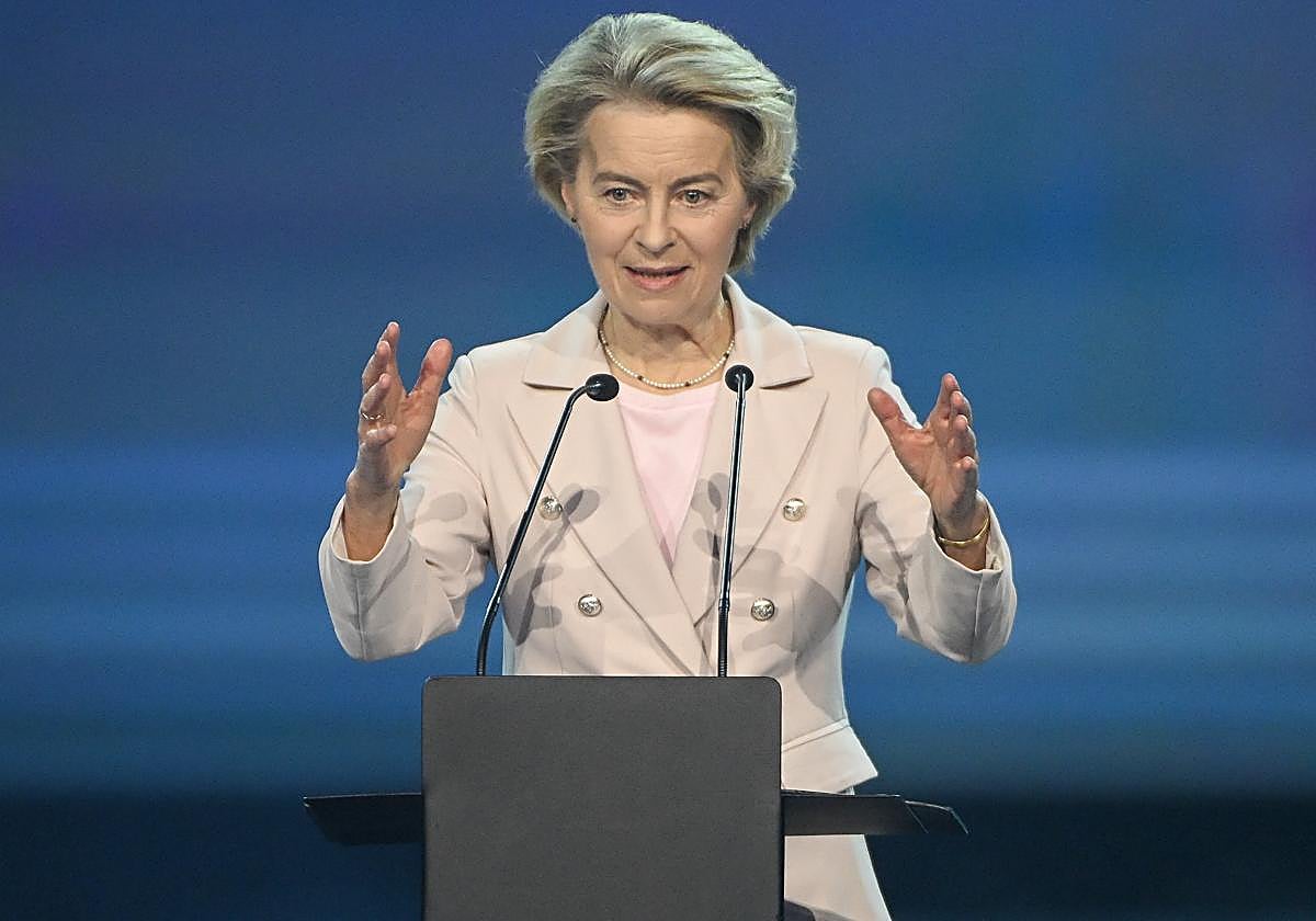 La presidenta de la Comisión Europea, Ursula von der Leyen