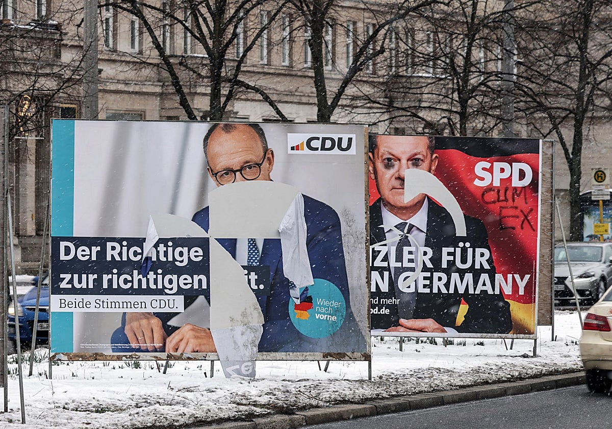 Carteles de campaña electoral en Alemania