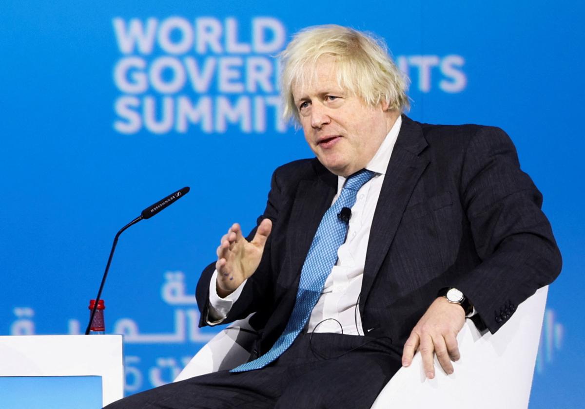 El ex primer ministro británico Boris Johnson.