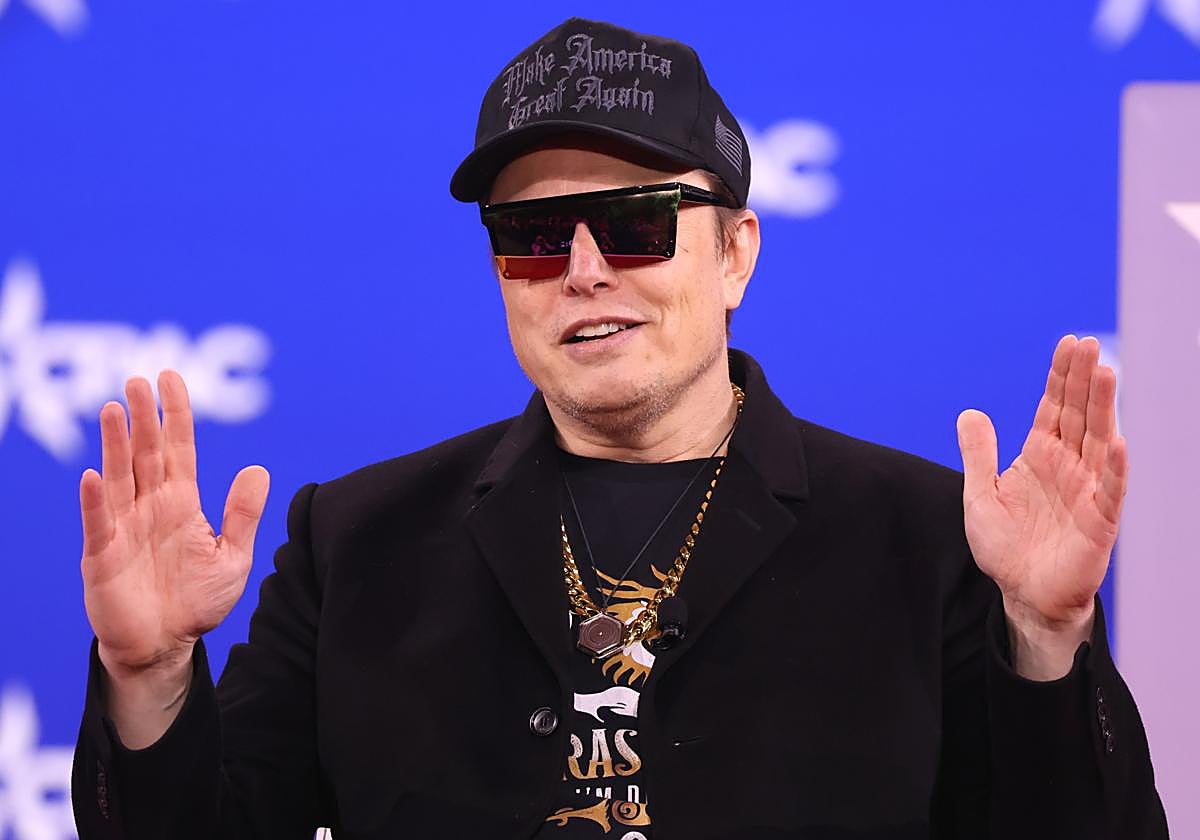Elon Musk, durante la CPAC.