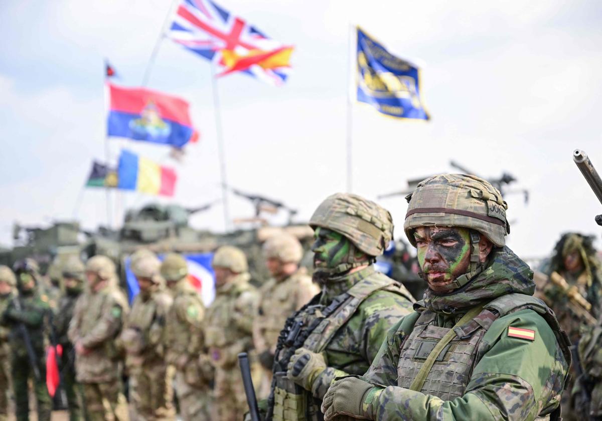 Fuerzas militares durante unas maniobras de la OTAN