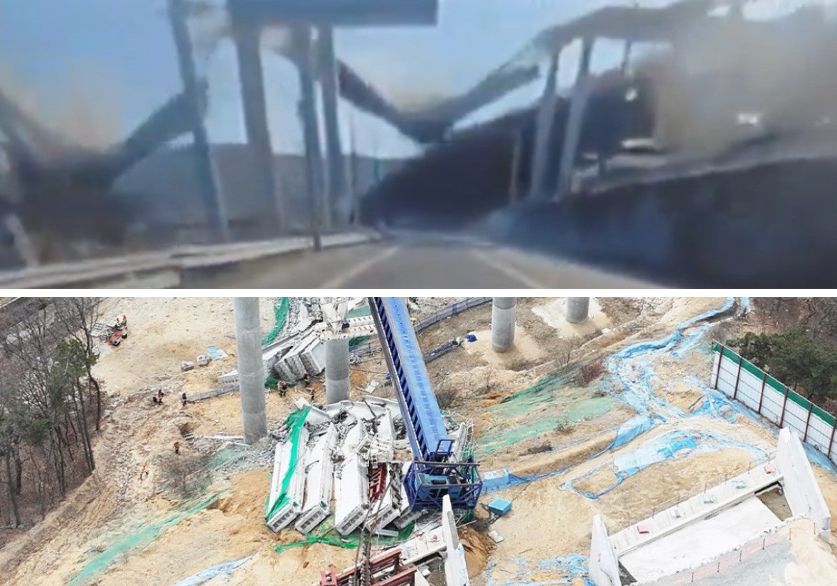 El derrumbe de un viaducto deja al menos cuatro muertos y seis heridos ...