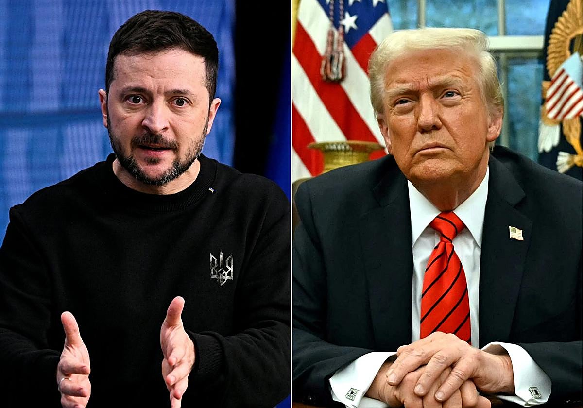 Volodímir Zelenski y Donald Trump
