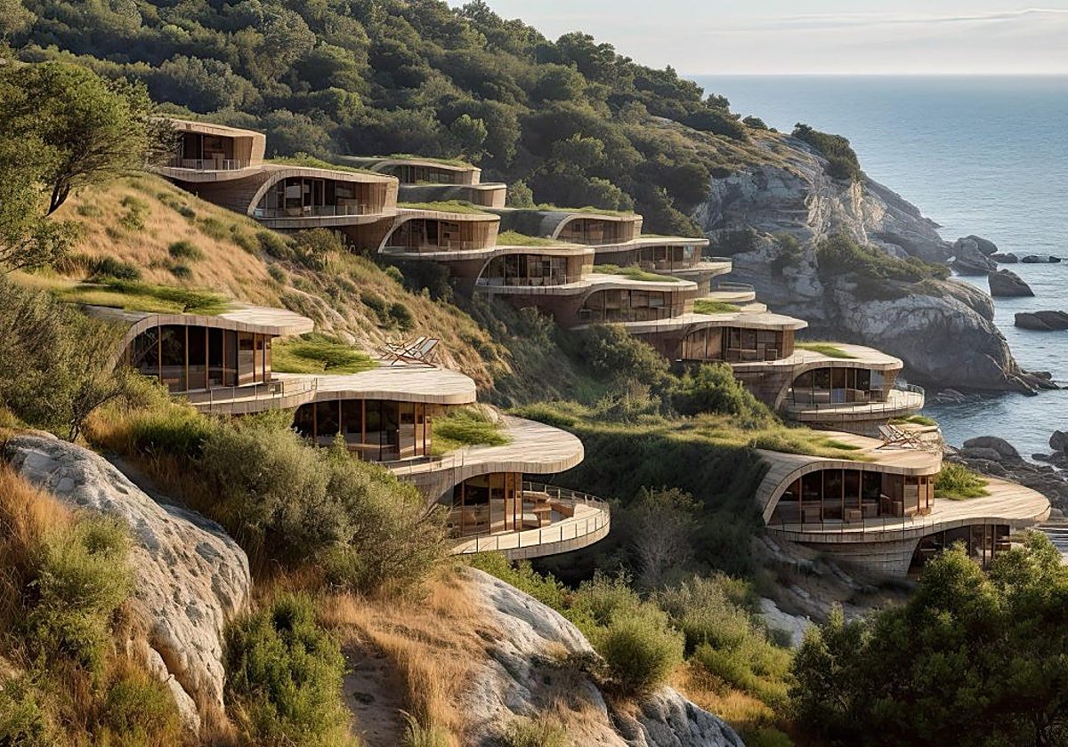 Proyecto de las villas en la isla de Sazan (Albania)