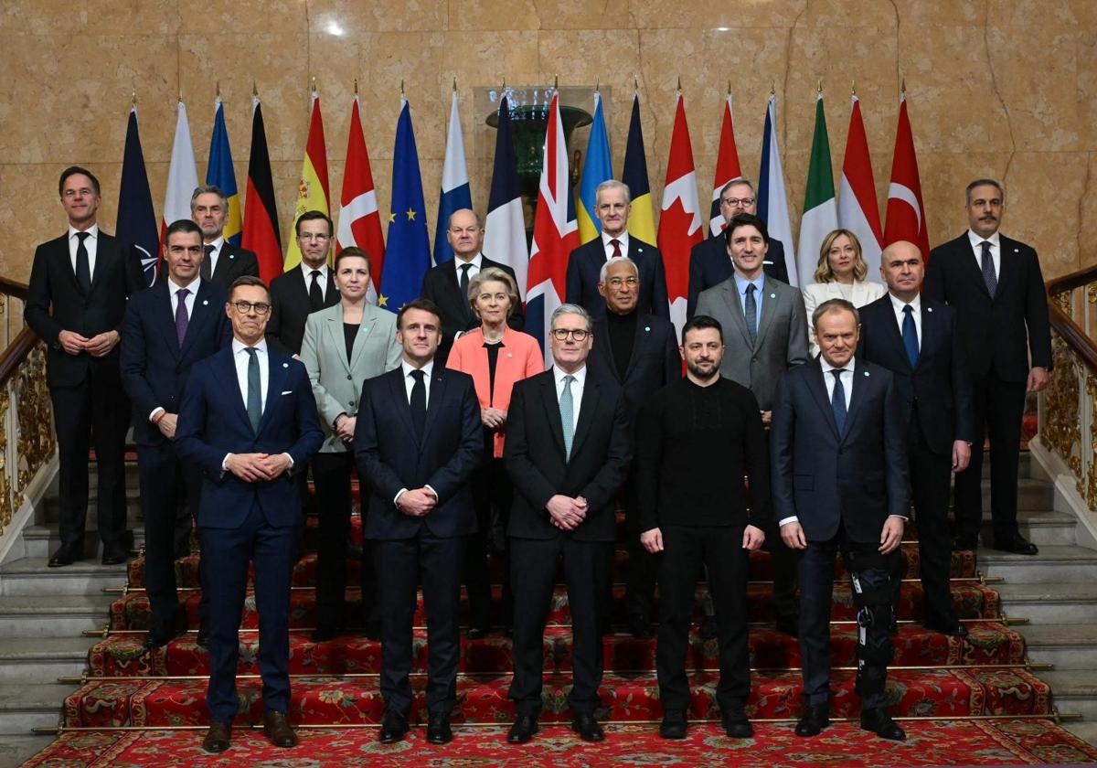 Foto de familia de la reunión de líderes en Londres