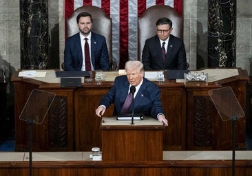 Los diez momentos del discurso de Trump en el Capitolio