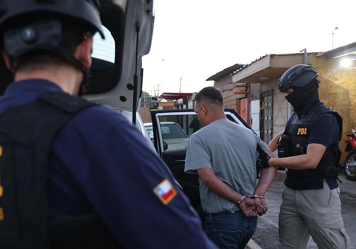 Operación policial en Chile para desmantelar una célula del Tren de Aragua