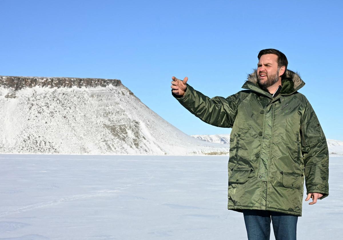 El vicepresidente de EE.UU. durante su visita en Groenlandia