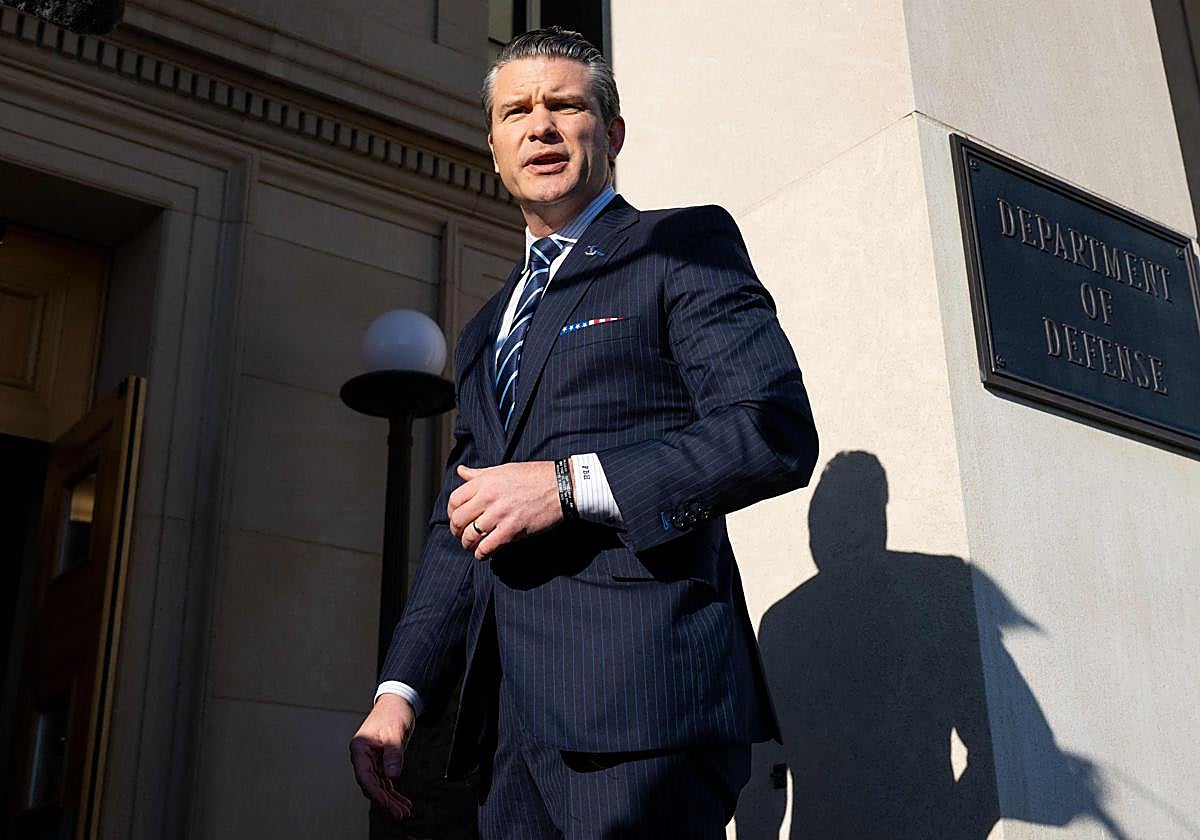 El secretario de Defensa, Pete Hegseth.