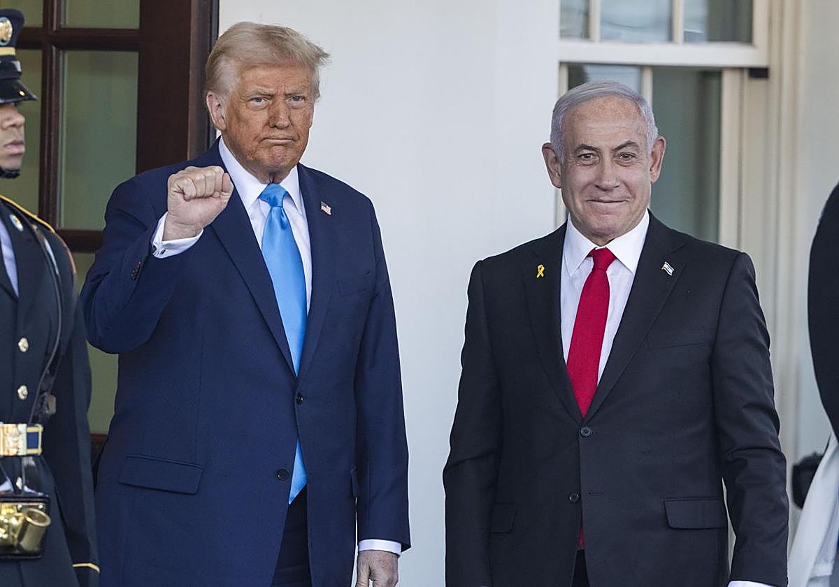 Trump y Netanyahu, en una foto tras su reunión en febrero.