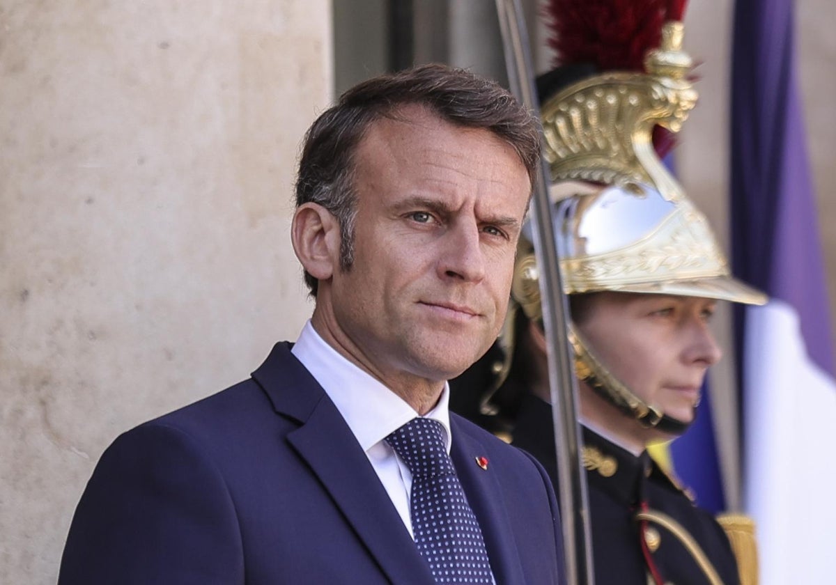 El presidente francés, Emmanuel Macron