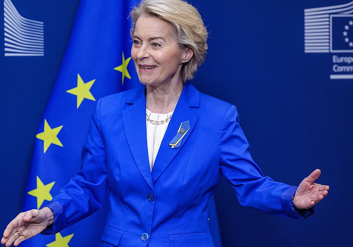 La presidenta de la Comisión Europea, Ursula Von der Leyen
