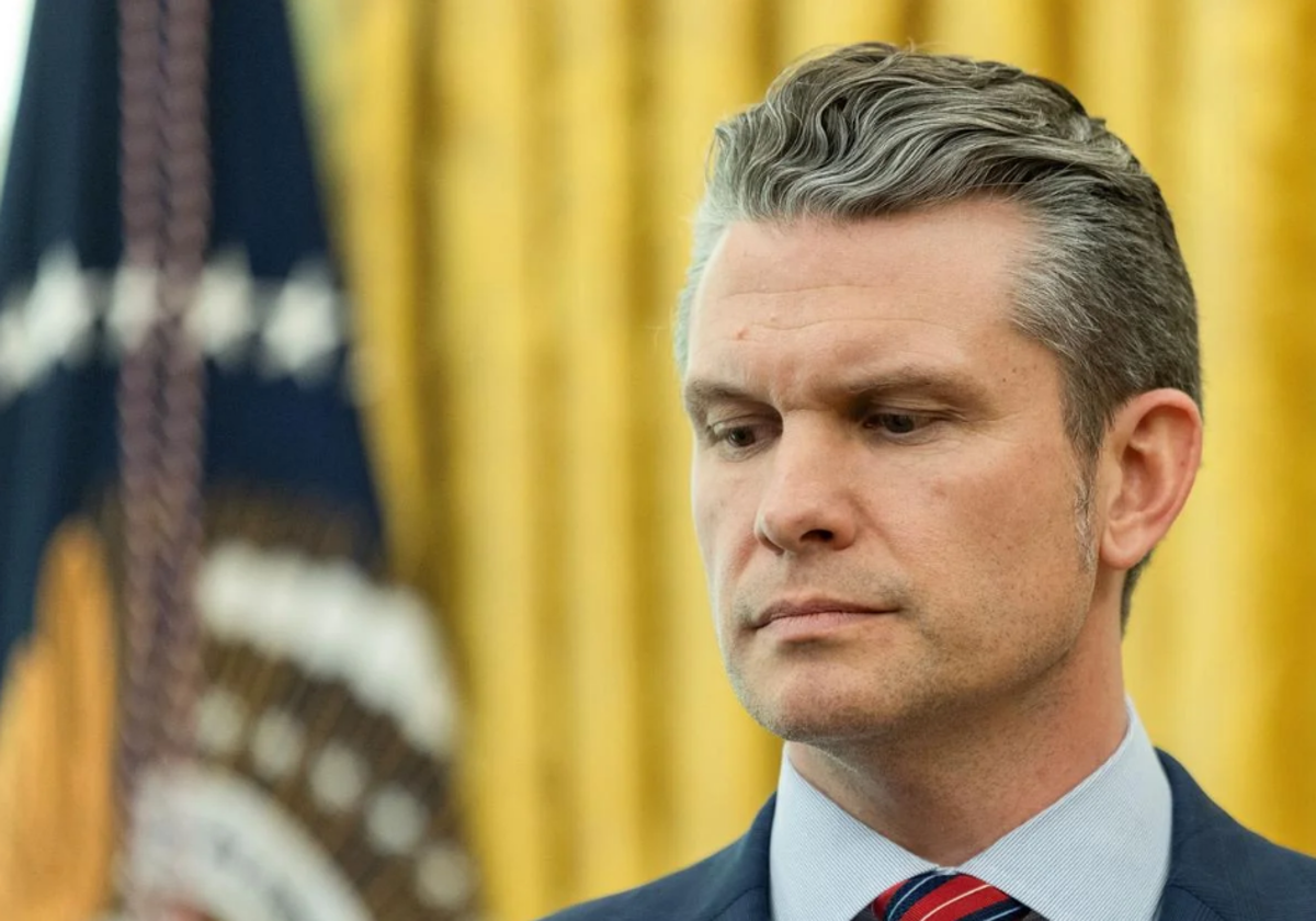 El secretario de Defensa de EE.UU., Pete Hegseth