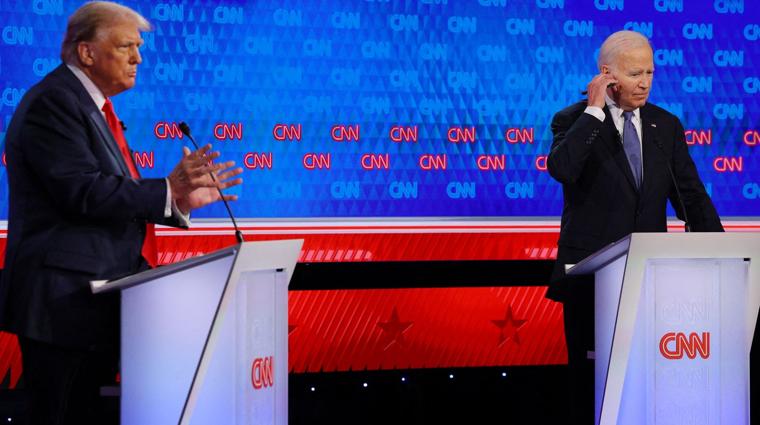 Debate entre Donald Trump y Joe Biden en 2024