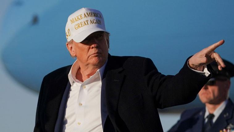 Trump, en la base Andrews