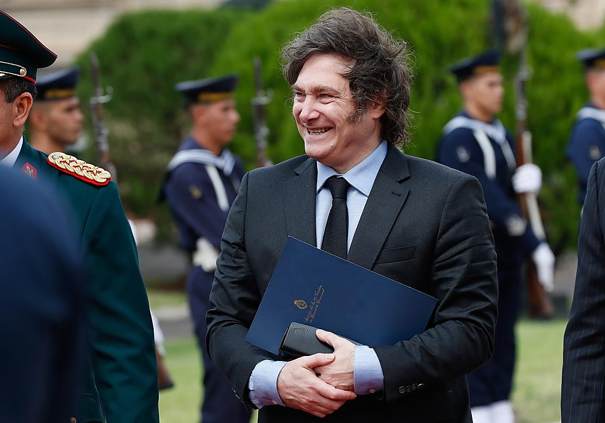 El presidente de la República Argentina, Javier Milei