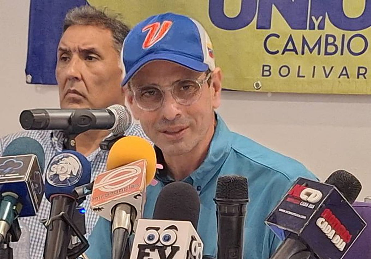 El opositor venezolano Henrique Capriles