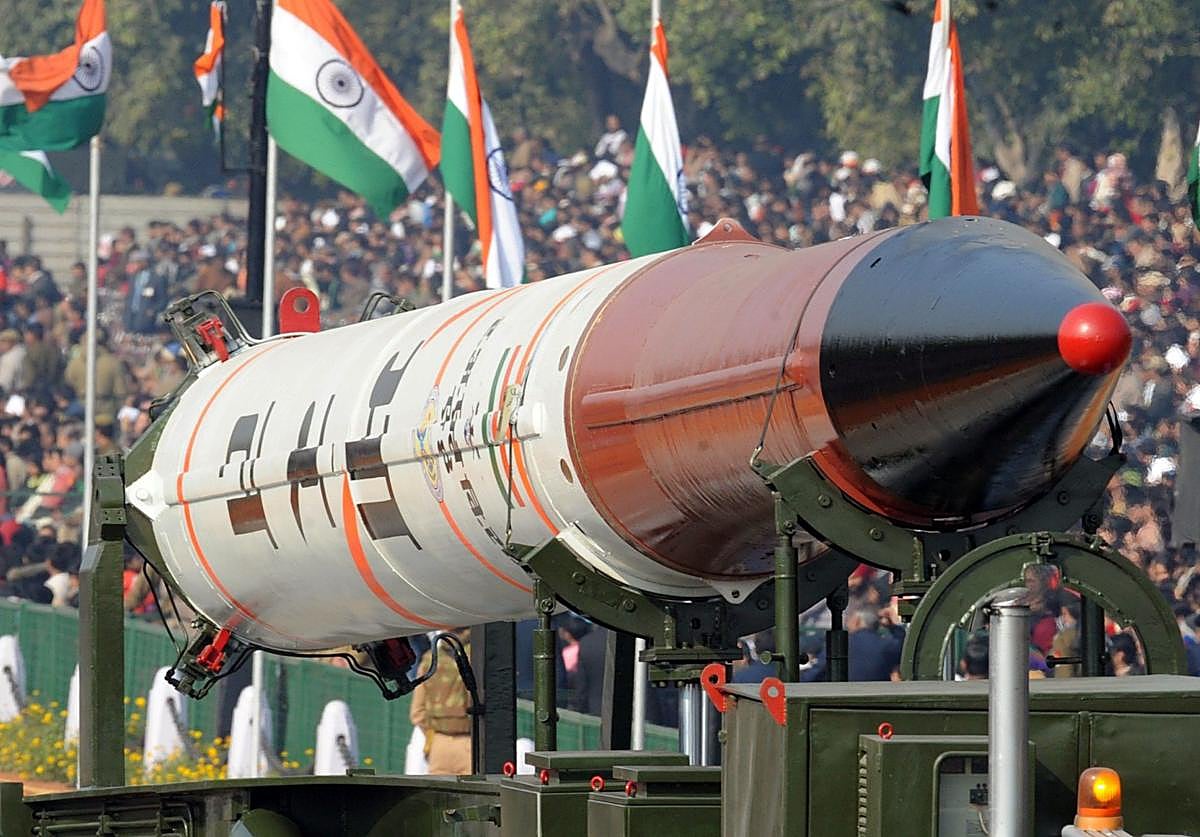 Un misil Agni-IV, durante un desfile del Día de la República en Nueva Delhi, en imagen de archivo