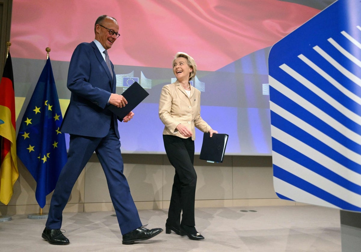 Merz y Von der Leyen este viernes en Bruselas