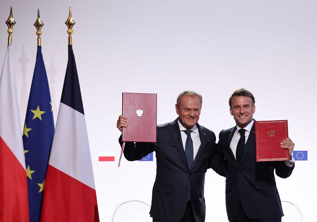 El presidente Macron y el primer ministro Tusk firmarán un pacto estratégico franco-polaco en Nancy
