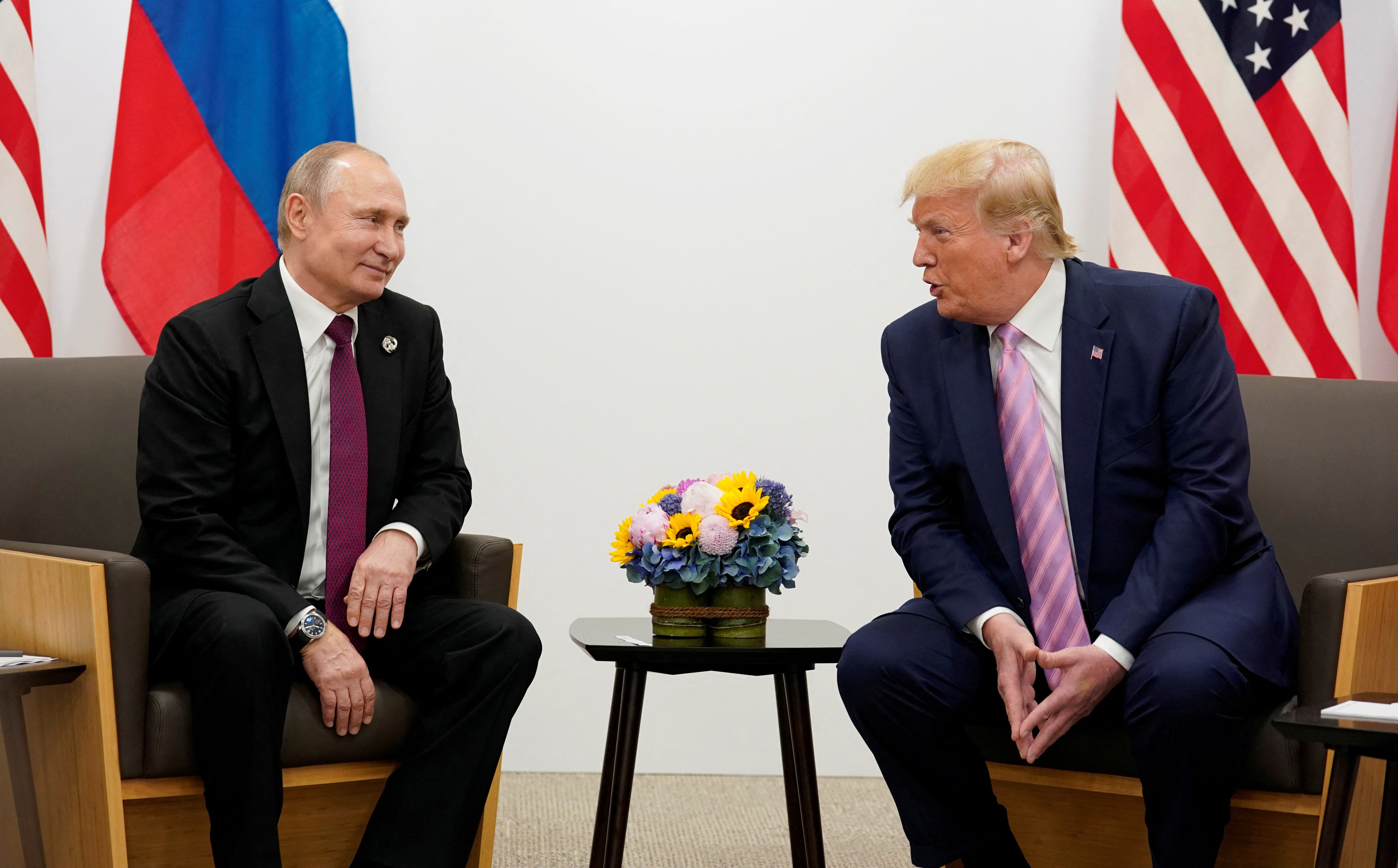 El presidente ruso, Valdímir Putin, y el estadounidense, Donald Trump