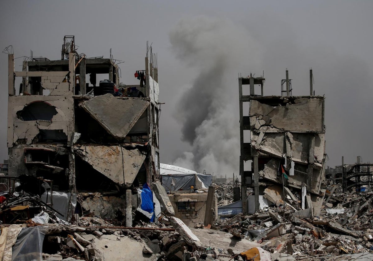 Una imagen de Jabalia, en el norte de la franja de Gaza, tras un ataque