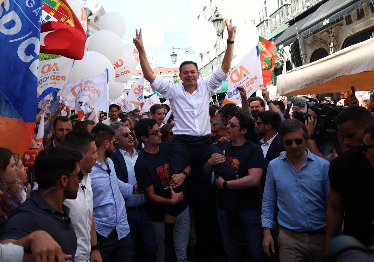 Luís Montenegro cerró su campaña en Lisboa