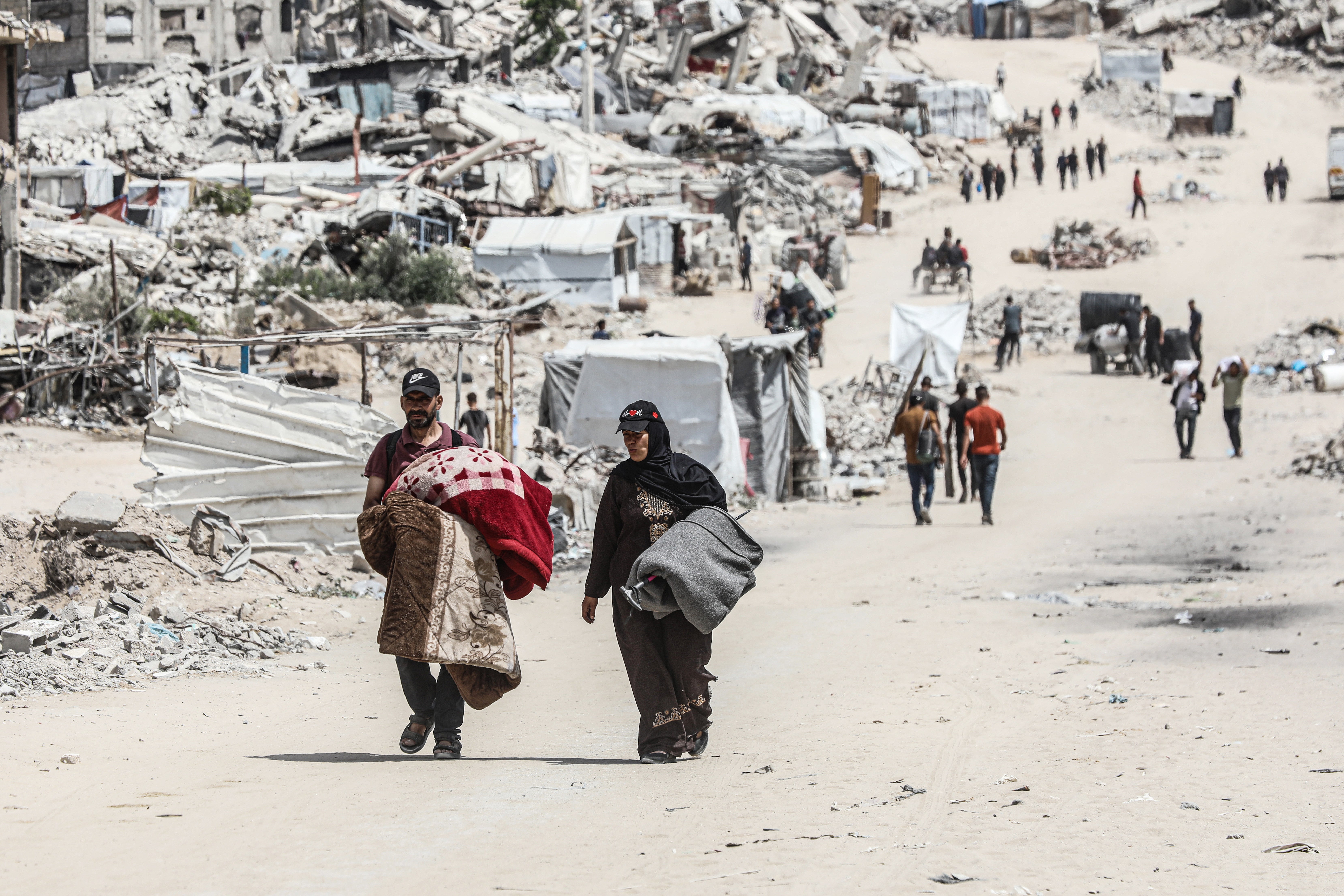 La ayuda llega con cuentagotas a las calles de Gaza