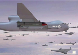 China desplegará el portaaviones volador más grande del mundo preparado para lanzar 100 drones para ataques masivos