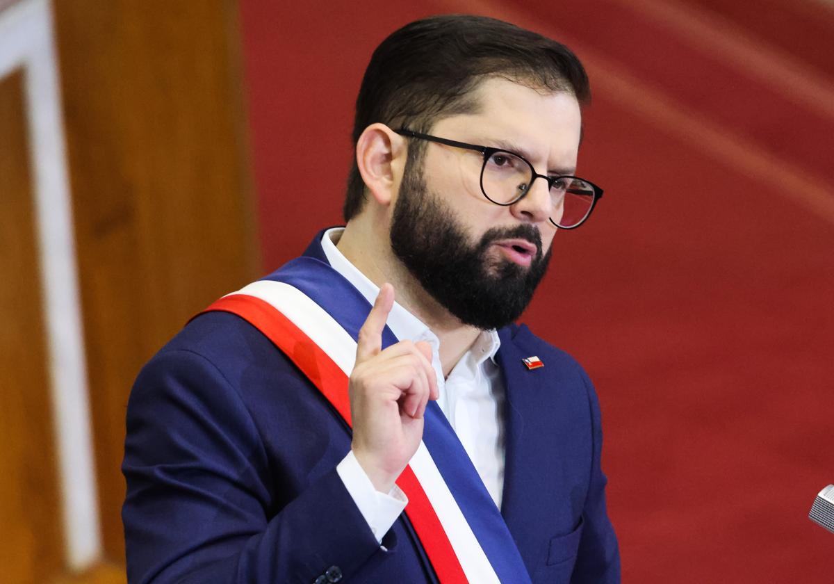 El presidente de Chile, Gabriel Boric