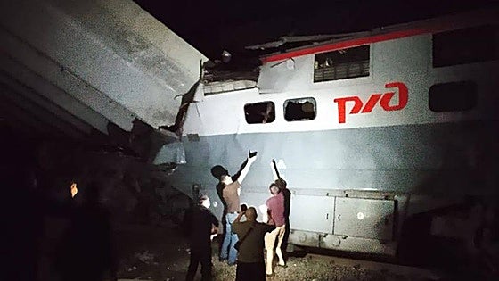 Descarrilan tres trenes por explosiones en dos regiones de Rusia y en una zona ocupada de Ucrania antes de las negociaciones de Estambul