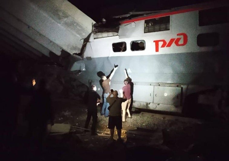 Descarrilan tres trenes por explosiones en dos regiones de Rusia y en una zona ocupada de Ucrania antes de las negociaciones de Estambul