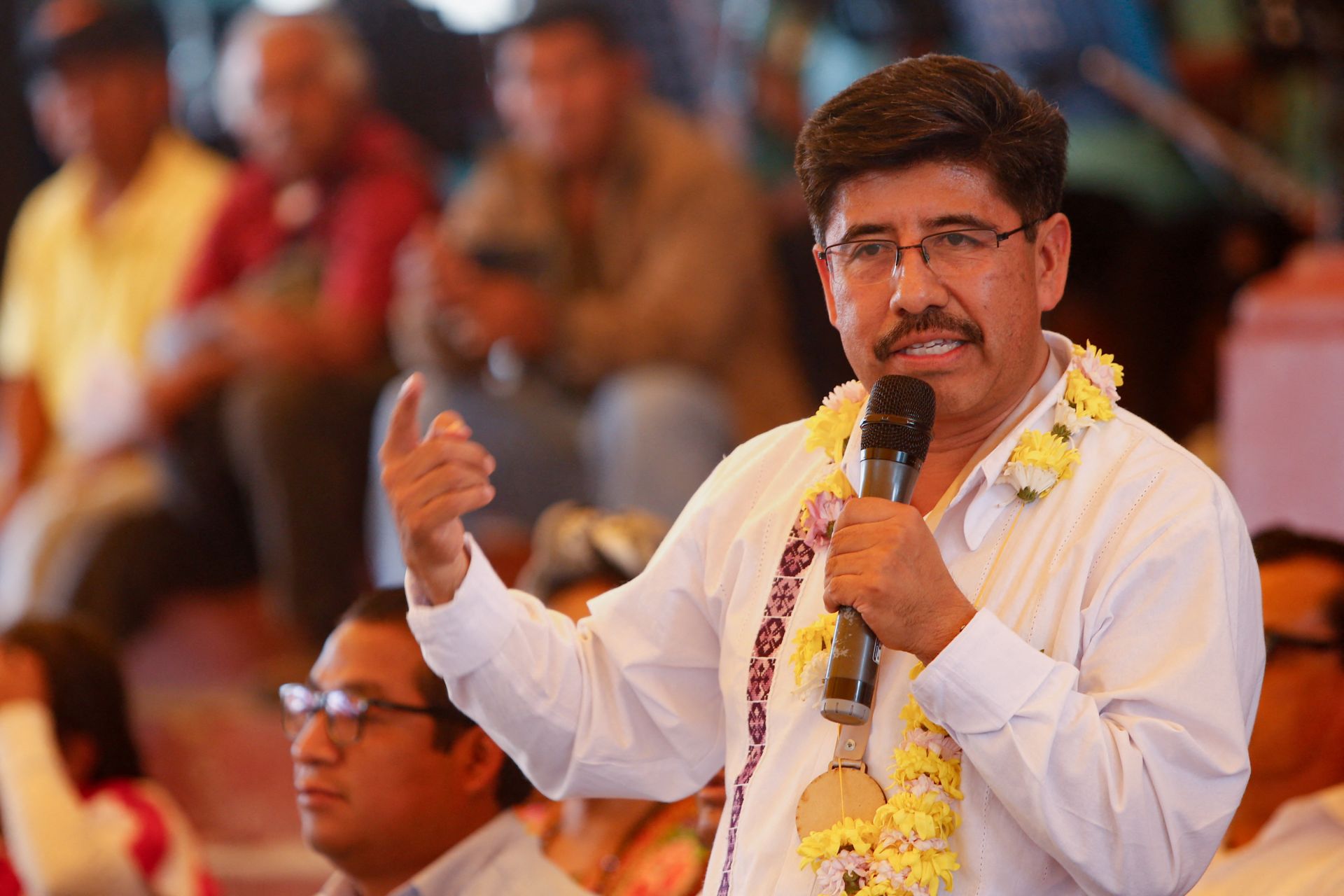 El abogado indígena y defensor de derechos humanos Hugo Aguilar