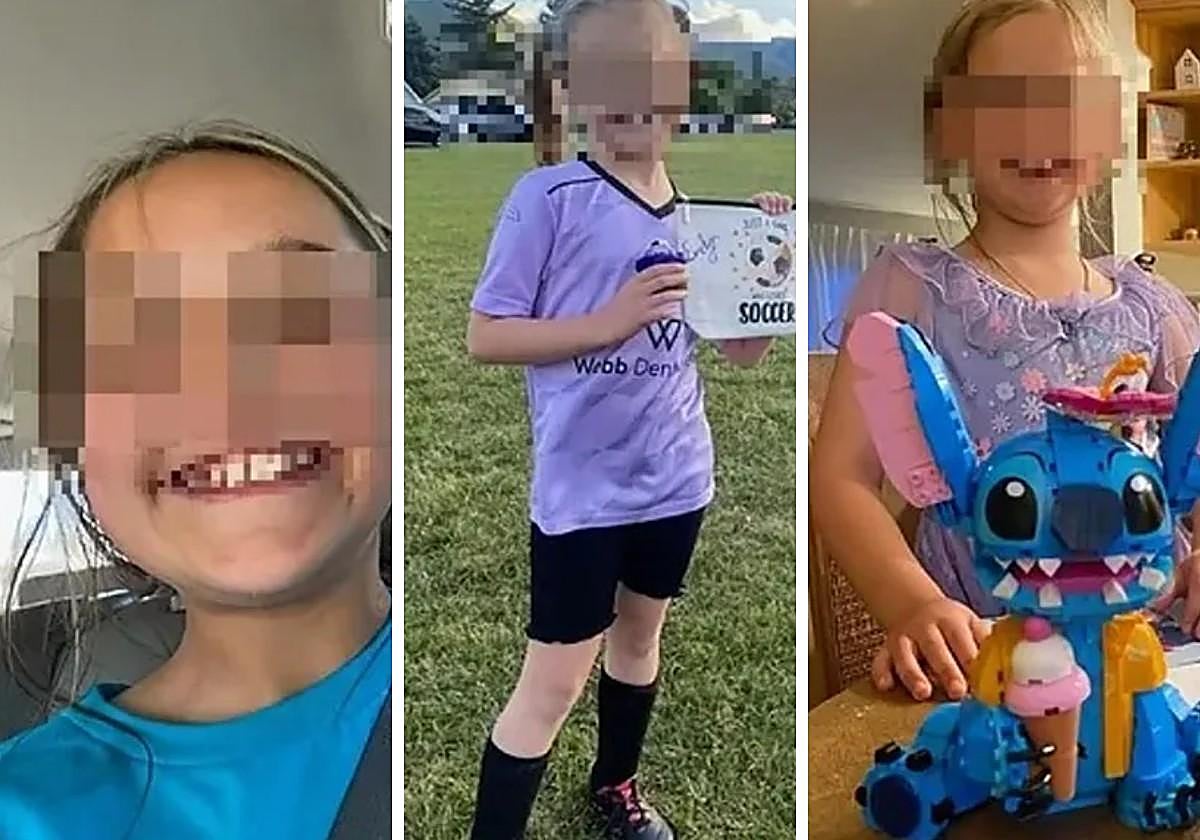 Las niñas fallecidas.