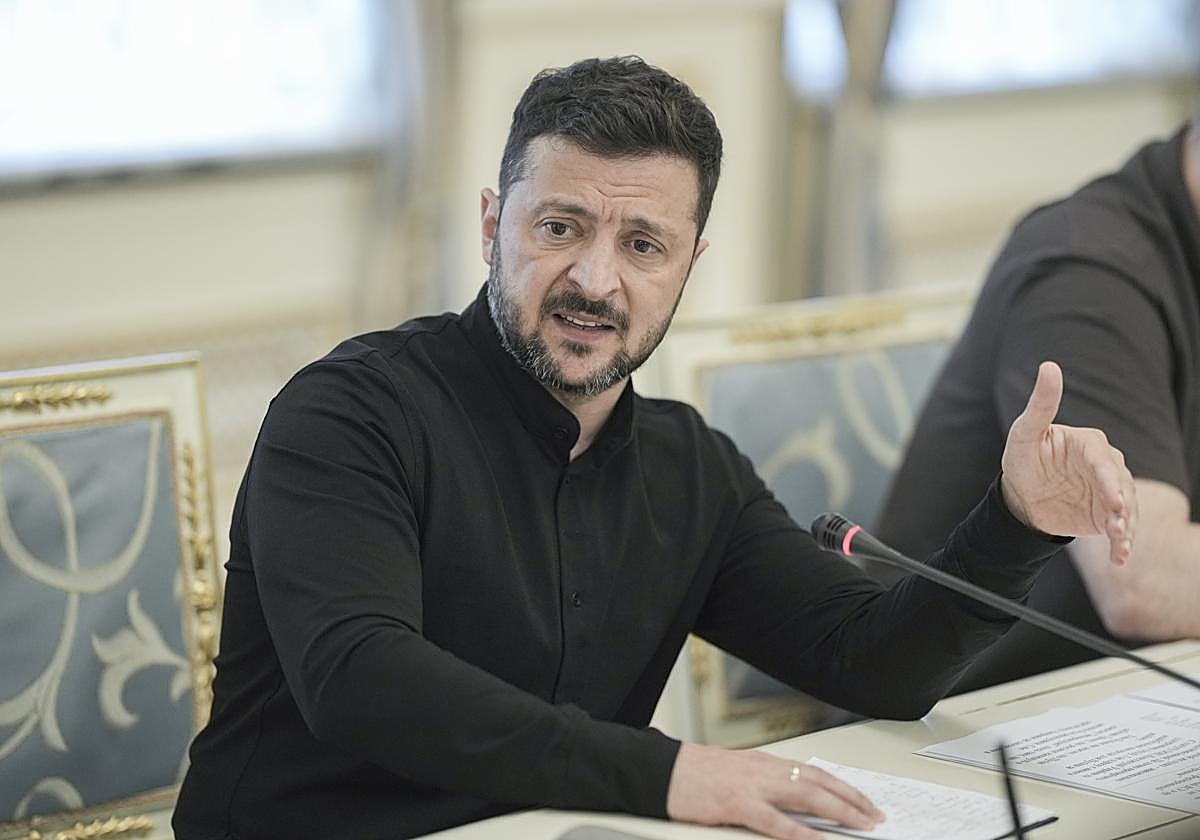 El presidente de Ucrania, Volodímir Zelenski.