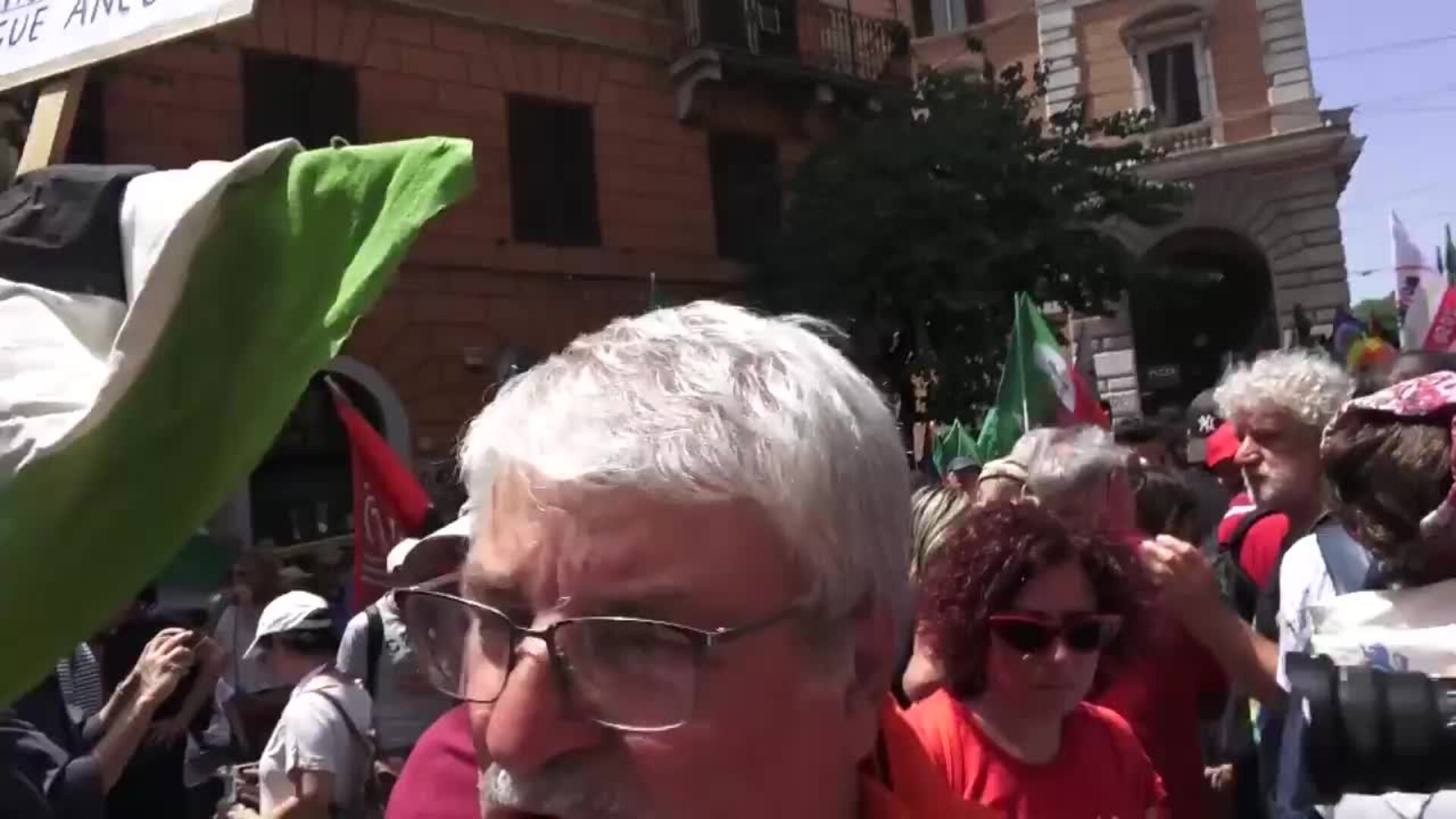 Una gran manifestación recorre Roma para pedir el fin de la &quot;masacre&quot; israelí en Gaza