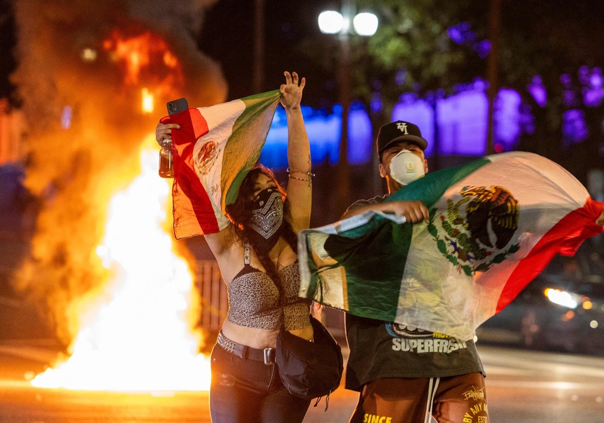 Las protestas contra las redadas migratorias en Los Ángeles, en imágenes
