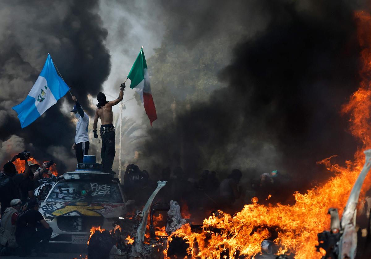 Protestas en Los Ángeles.