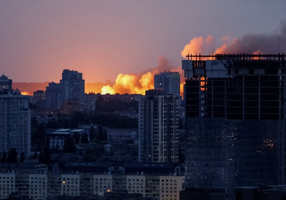 Ataques rusos sobre Kiev