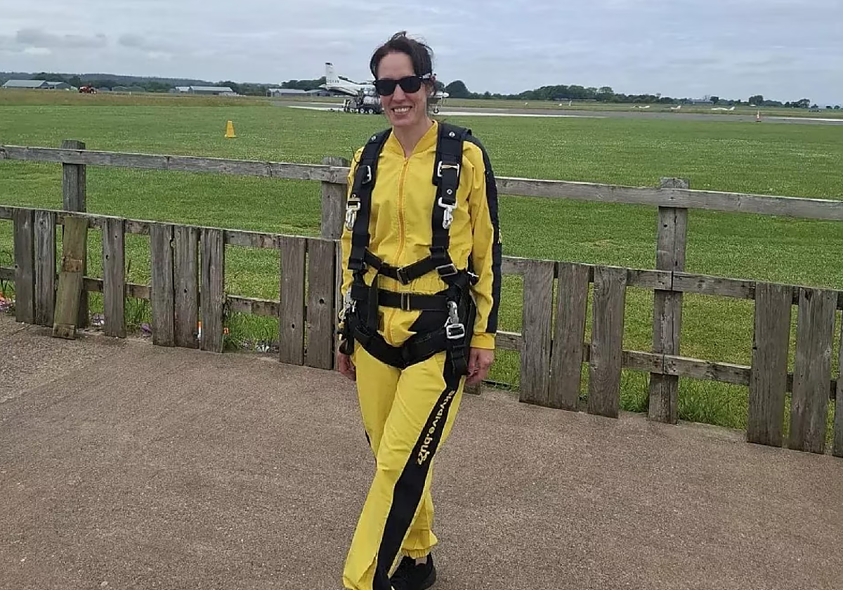 Fotografía antes del accidente publicada por el marido en Facebook