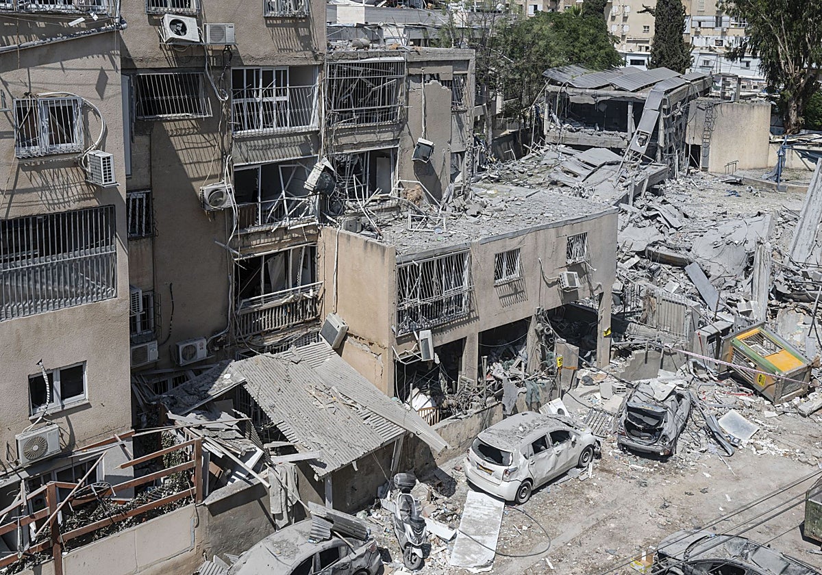 - Vista este martes de un área de la urbe israelí de Bnei Brak.