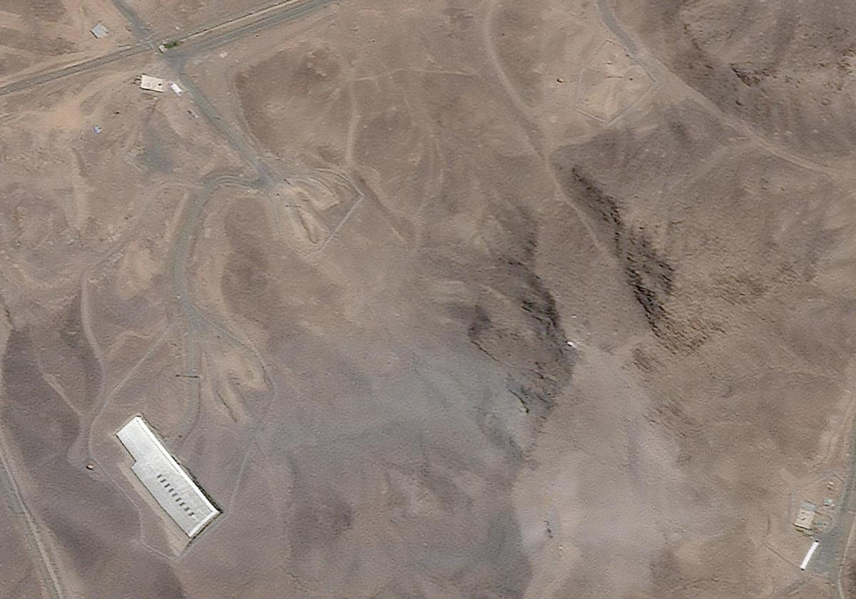 Imágenes satelitales de la planta de Fordo después de los ataques estadounidenses