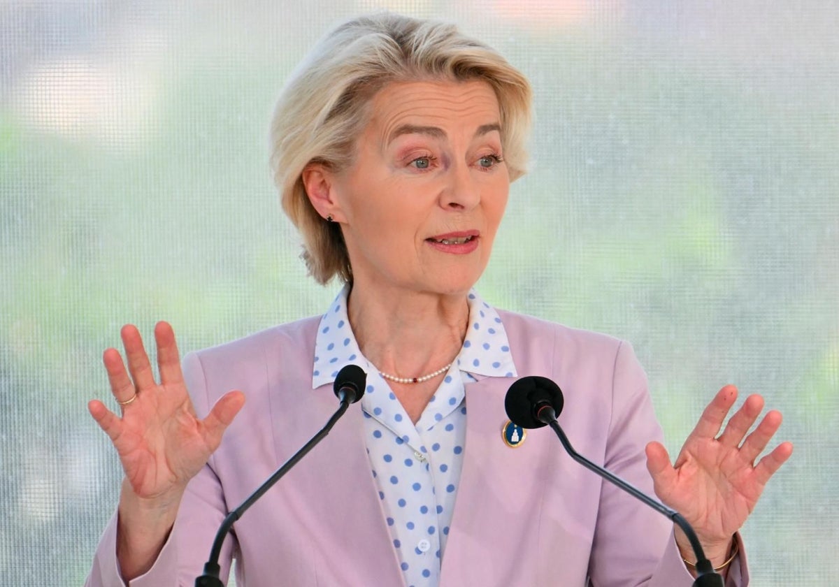 La presidenta de la Comisión Europea, Ursula von der Leyen, asegura que Teherán nunca debe tener la bomba nuclear