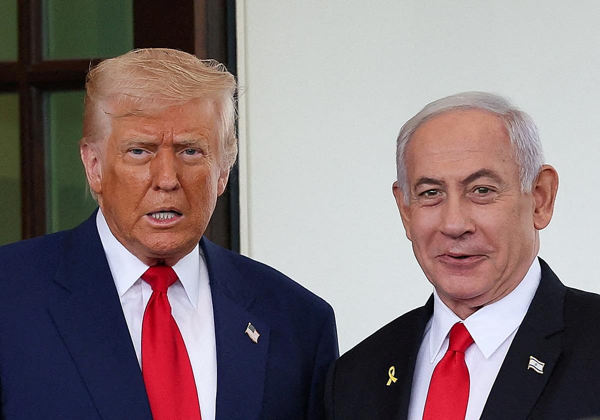 Donald Trump y Benjamin Netanyahu, en su último encuentro en Washington